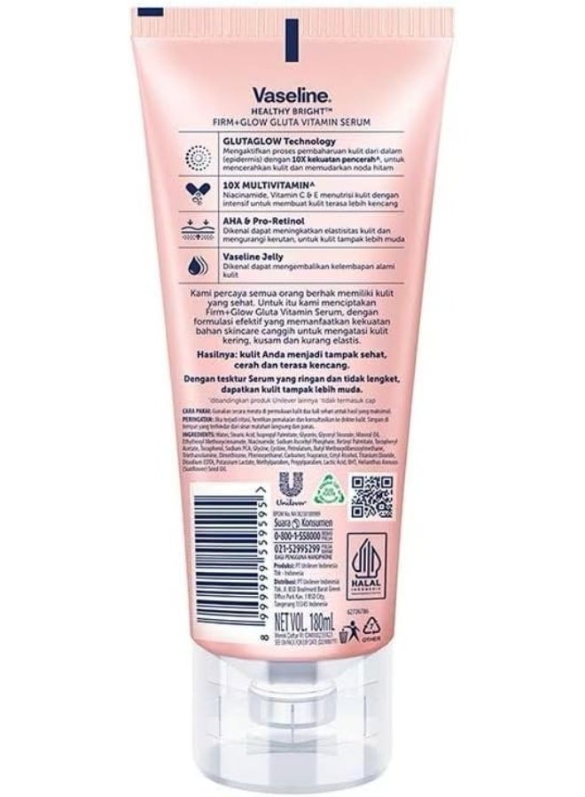 Vaseline Healthy Bright Firm +Glow Gluta Vitamin Youthful Body Serum 180ml - Image 3